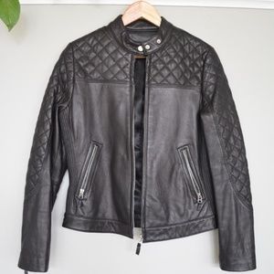Genuine Leather Moto Jacket